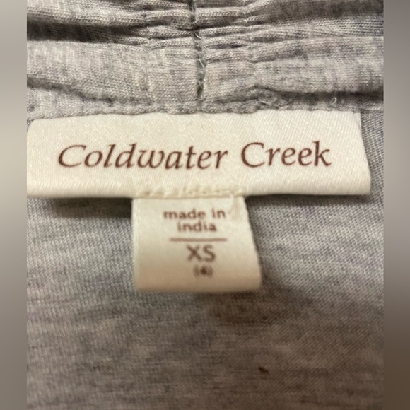 NWOT Coldwater Creek Cardigan Cotton/Modal Heathered Grey Size XS - Picture 4 of 6